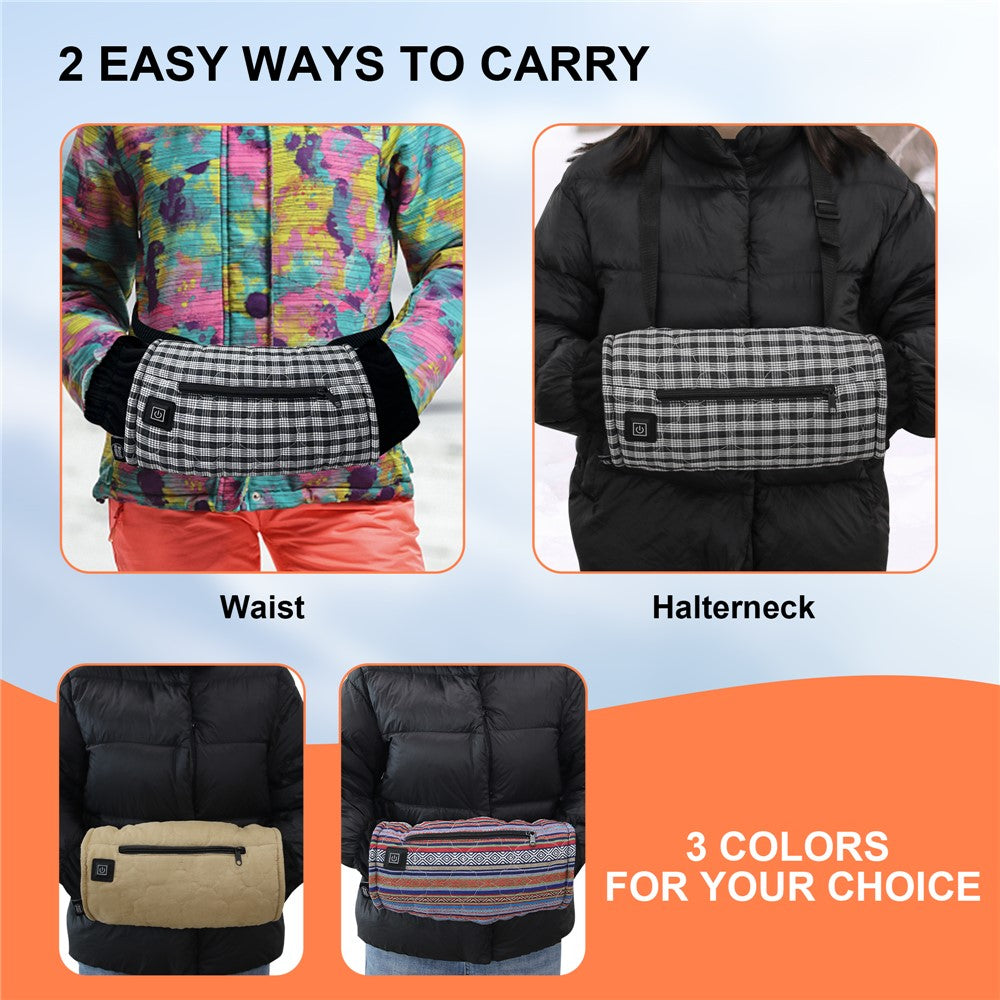 Outdoor Hand Warmer 40x19cm Heated Hand Muff Pouch for Cold Weather