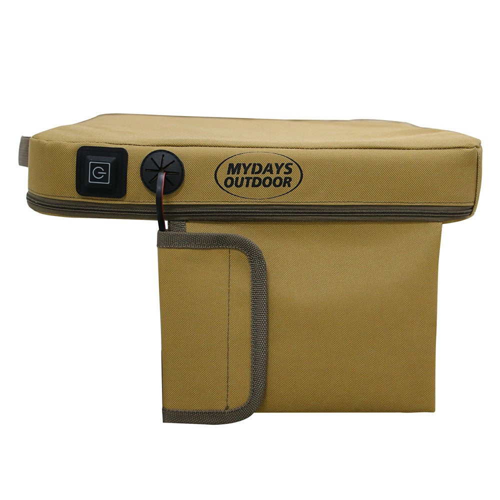 MYDAYS OUTDOOR 38x33x5cm Heated Seat Cushion Outdoor Heating Pad (Without Battery)