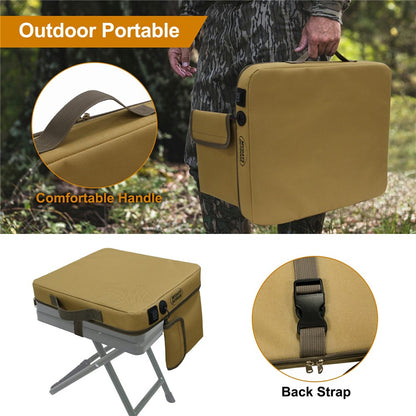 MYDAYS OUTDOOR 38x33x5cm Heated Seat Cushion Outdoor Heating Pad (Without Battery)