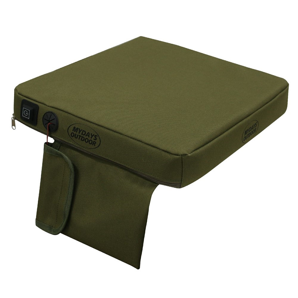 MYDAYS OUTDOOR 38x33x5cm Heated Seat Cushion Outdoor Heating Pad (Without Battery)