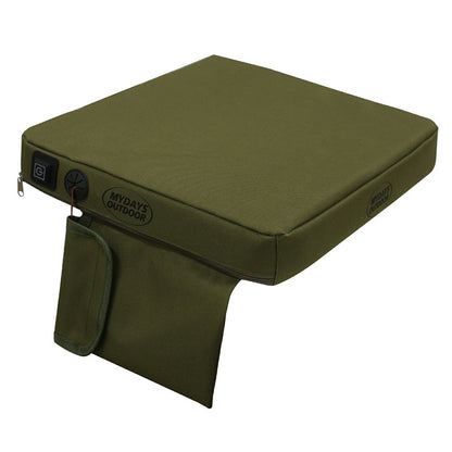 MYDAYS OUTDOOR 38x33x5cm Heated Seat Cushion Outdoor Heating Pad (Without Battery)