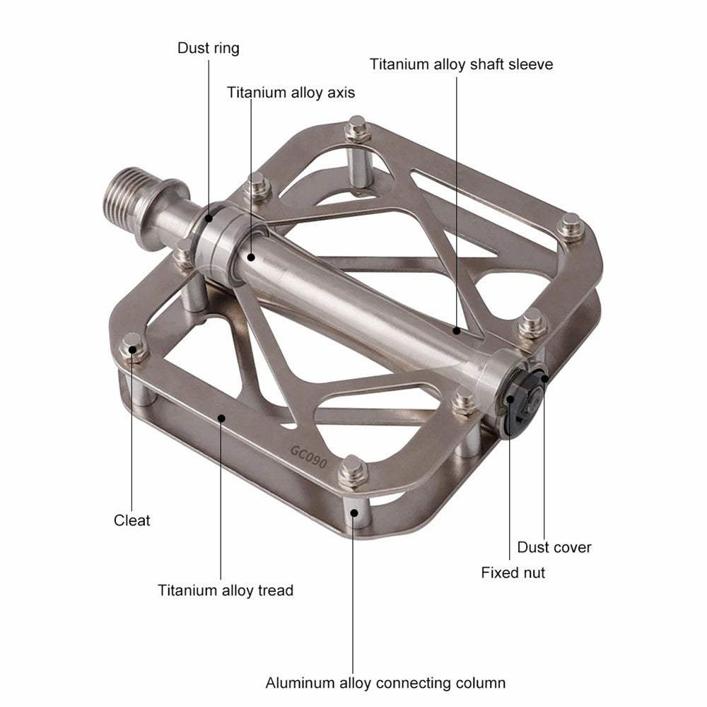 GUB GC090 1 Pair MTB Road Bicycle Anti-Slip Pedals Titanium Alloy Bike Cycling Pedals