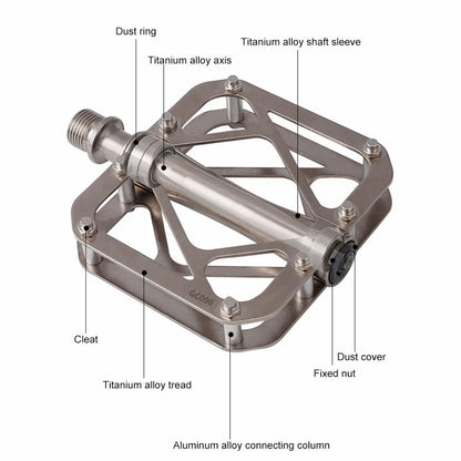 GUB GC090 1 Pair MTB Road Bicycle Anti-Slip Pedals Titanium Alloy Bike Cycling Pedals