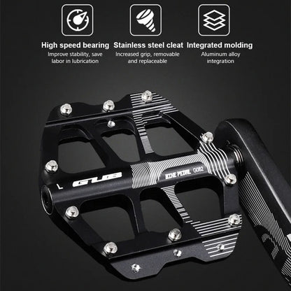 GUB G082 1 Pair Bicycle Pedals MTB Bike Cycling Accessories 3-Bearing Aluminum Alloy Pedals