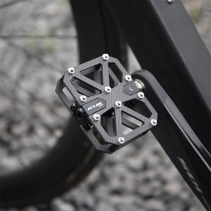 GUB GC085 Anti-Slip Bicycle Pedals Triple Bearing Carbon Fiber Mountain Bike Cycling Pedals