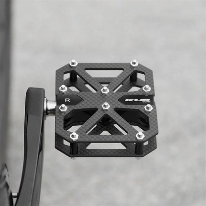 GUB GC085 Anti-Slip Bicycle Pedals Triple Bearing Carbon Fiber Mountain Bike Cycling Pedals