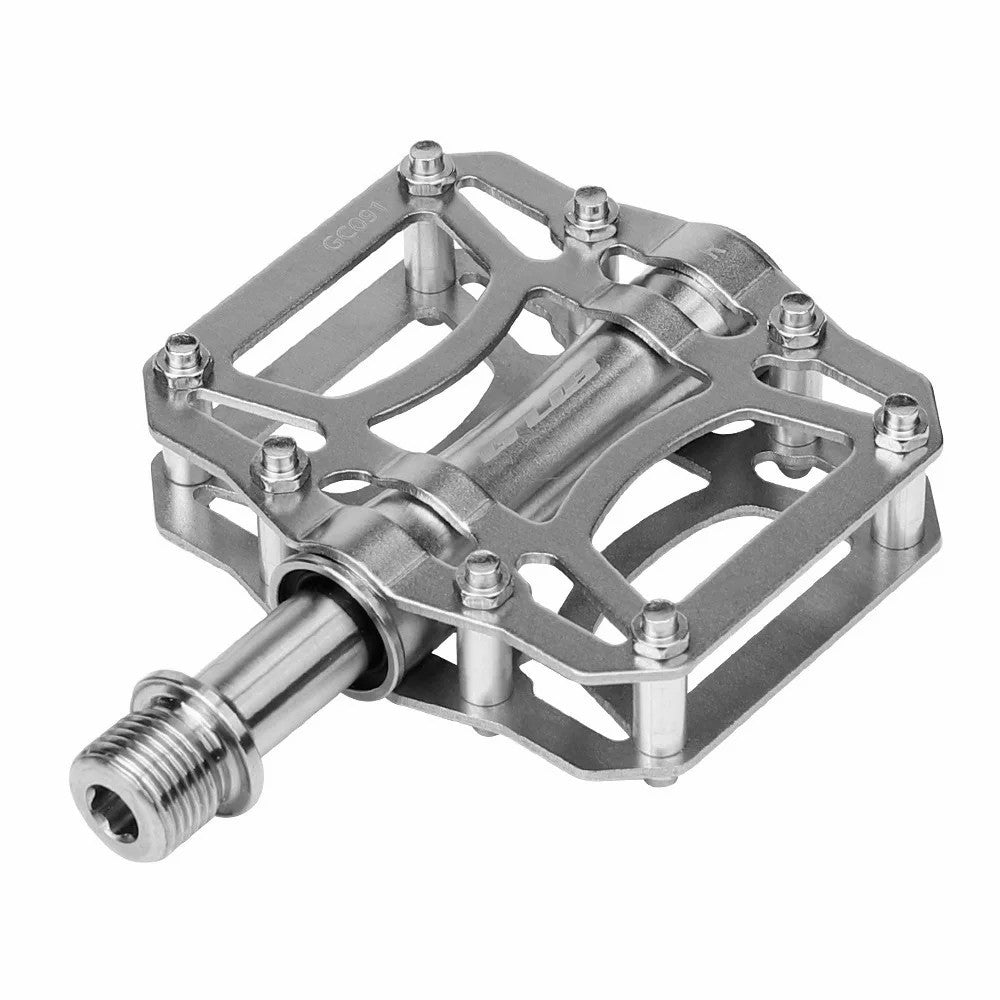 GUB GC091 1 Pair Mountain Road Bicycle Anti-Slip Pedals Titanium Alloy Hollow Out Cycling Pedals