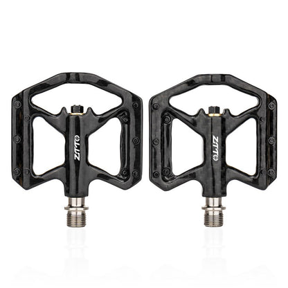 ZTTO R251C 1 Pair MTB Road Bicycle Pedals Ultra-Light Carbon Fiber Bike Cycling 3 Bearings Pedals