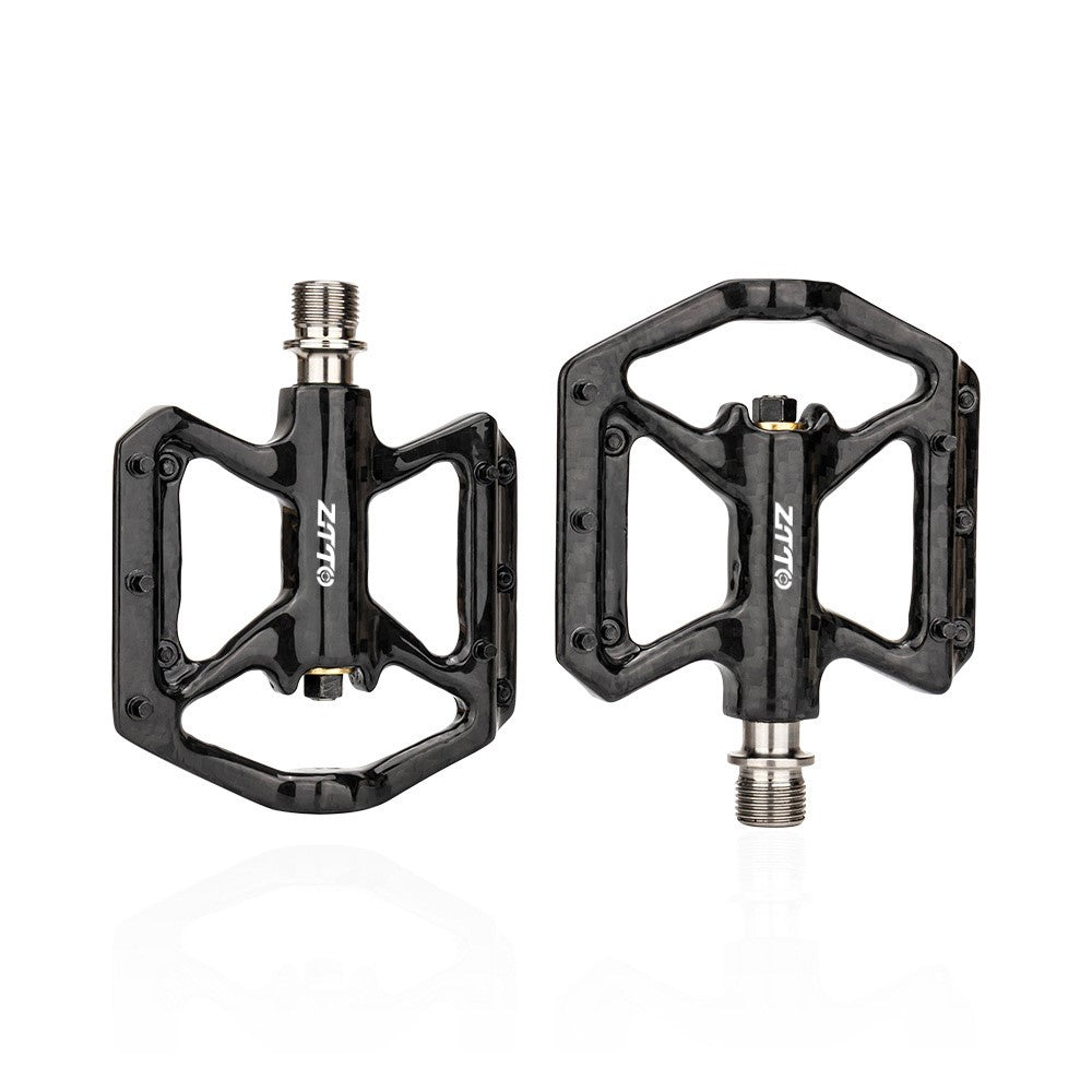 ZTTO R251C 1 Pair MTB Road Bicycle Pedals Ultra-Light Carbon Fiber Bike Cycling 3 Bearings Pedals