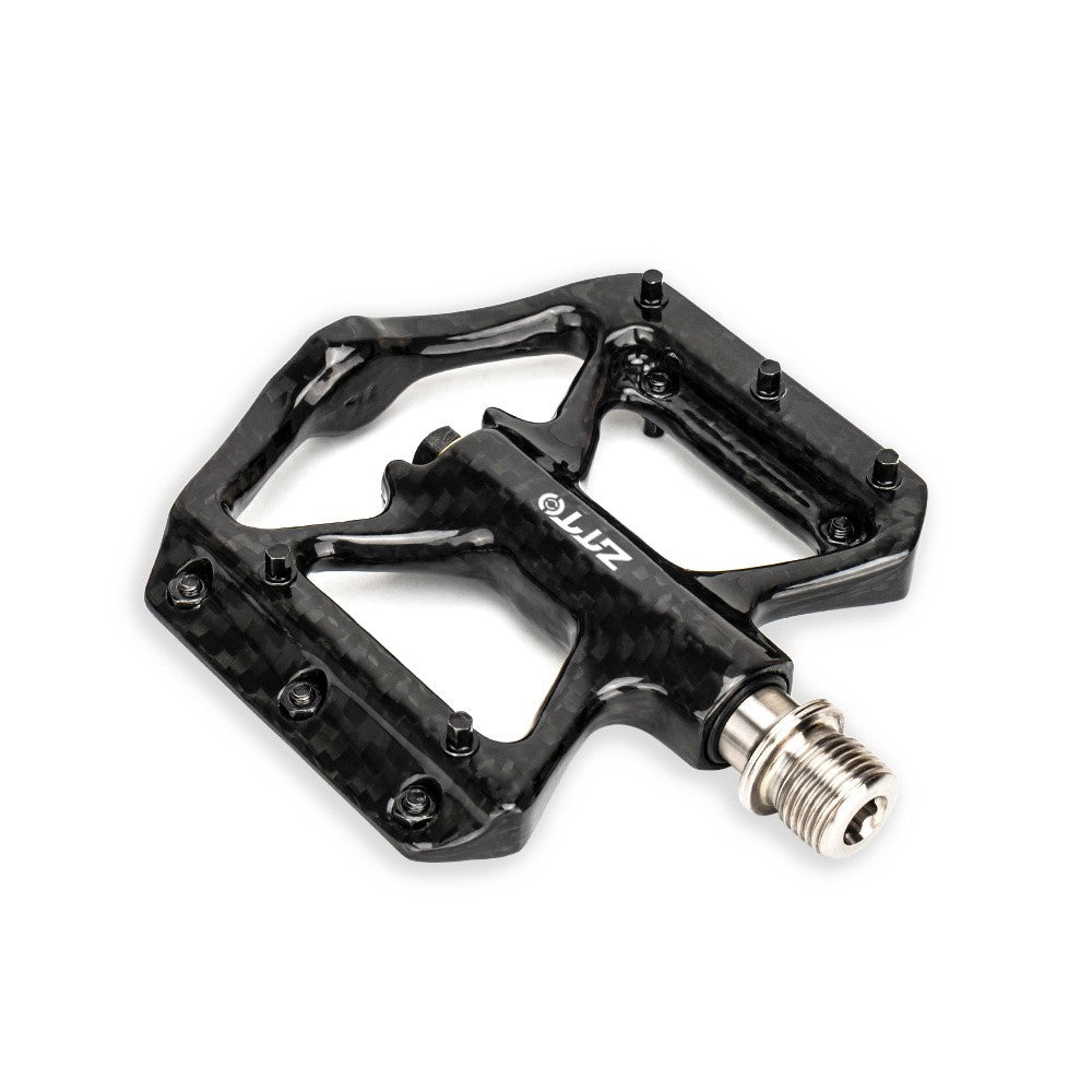 ZTTO R251C 1 Pair MTB Road Bicycle Pedals Ultra-Light Carbon Fiber Bike Cycling 3 Bearings Pedals