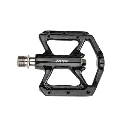 ZTTO R251C 1 Pair MTB Road Bicycle Pedals Ultra-Light Carbon Fiber Bike Cycling 3 Bearings Pedals