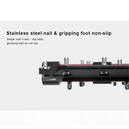 RIDERACE RN1527 Mountain Bike Pedals Aluminum Alloy Non-Slip 3-Bearing Pedals
