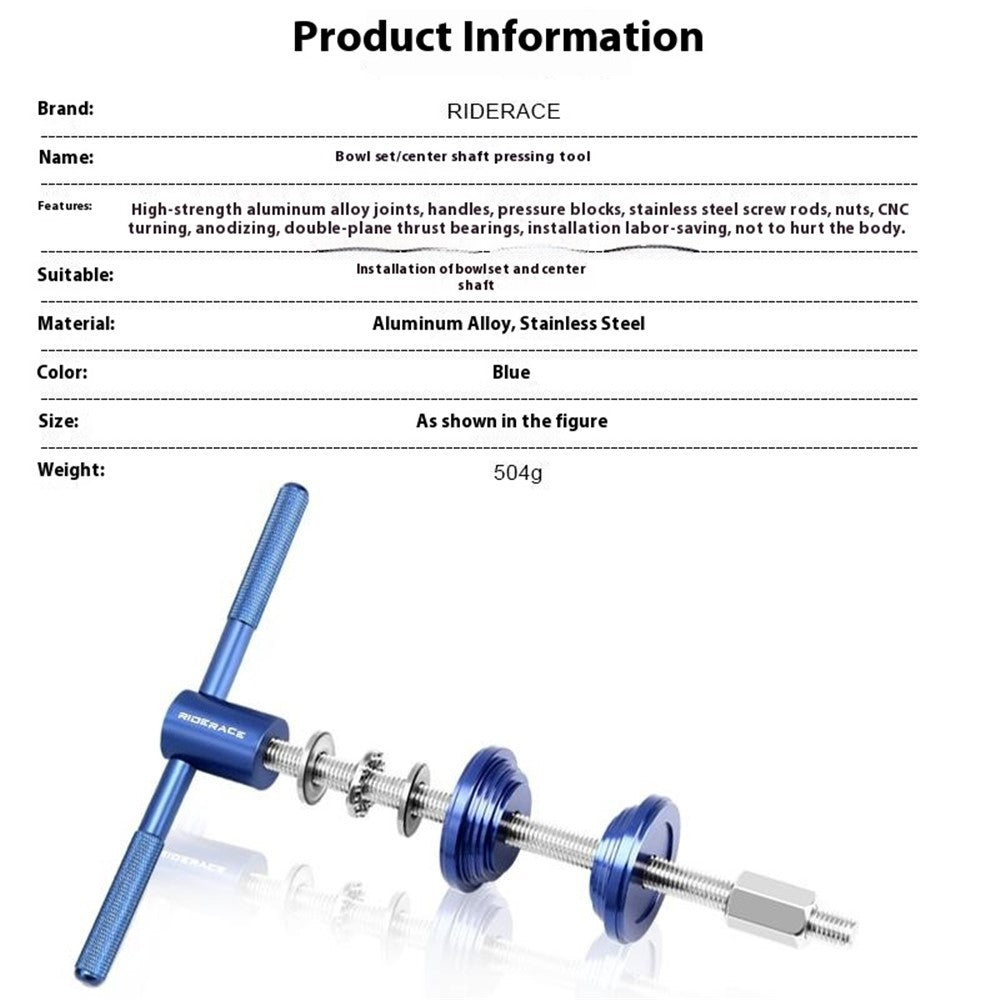 RIDERACE RR9474 Bicycle Bottom Bracket BB Installation Tool Mountain Bike Headset Press Tool