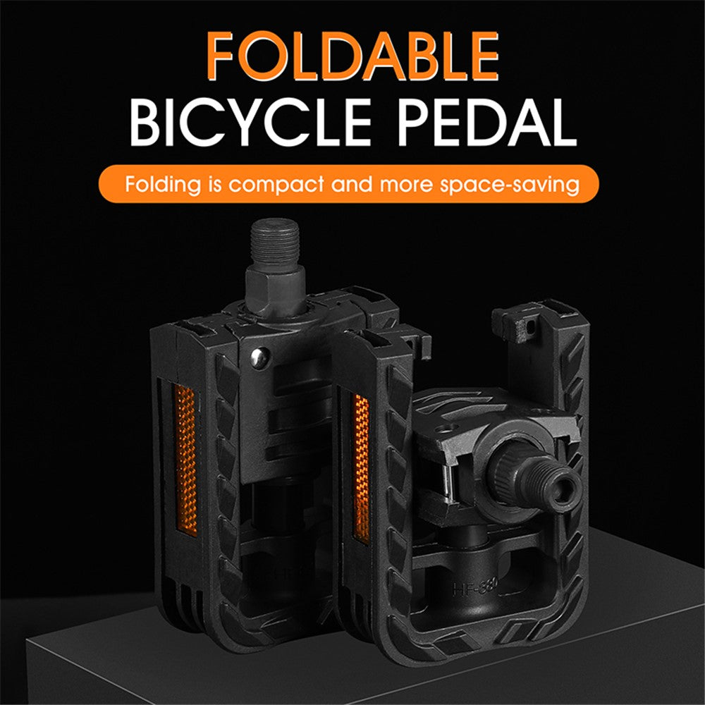 1 Pair YP0802082 Foldable Bicycle Pedals MTB Road Mountain Bike Non-slip Pedal Cycling Parts