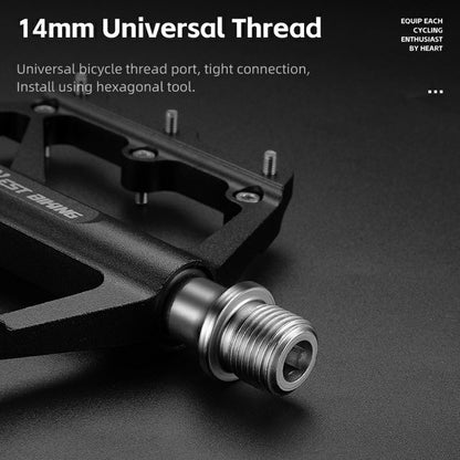 WEST BIKING 1 Pair Lightweight 3-Bearing Aluminum Alloy Bicycle Pedals for Mountain and Road Bikes