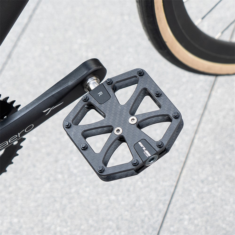 GUB GC086 1 Pair Carbon Fiber Pedals Triple Sealed Bearings Bicycle Pedals for Mountain Bike Road Bike