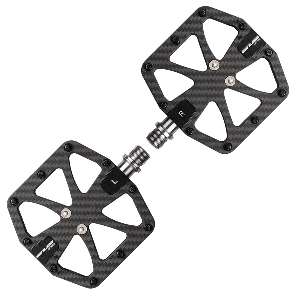GUB GC086 1 Pair Carbon Fiber Pedals Triple Sealed Bearings Bicycle Pedals for Mountain Bike Road Bike