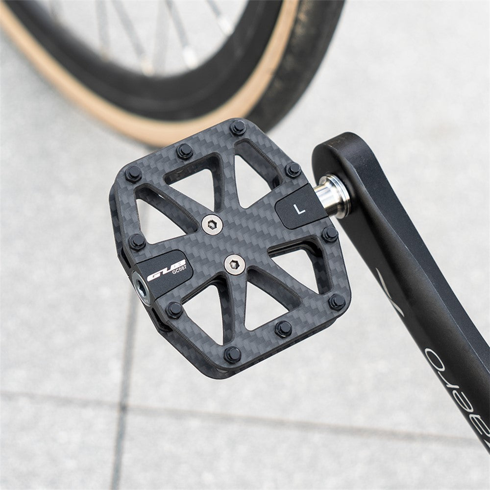 GUB GC087 1 Pair Carbon Fiber Pedals for Mountain Bike / Road Bike Triple Sealed Bearing Racing Pedal