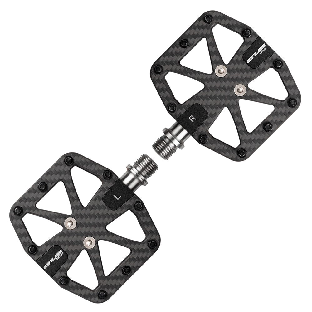 GUB GC087 1 Pair Carbon Fiber Pedals for Mountain Bike / Road Bike Triple Sealed Bearing Racing Pedal
