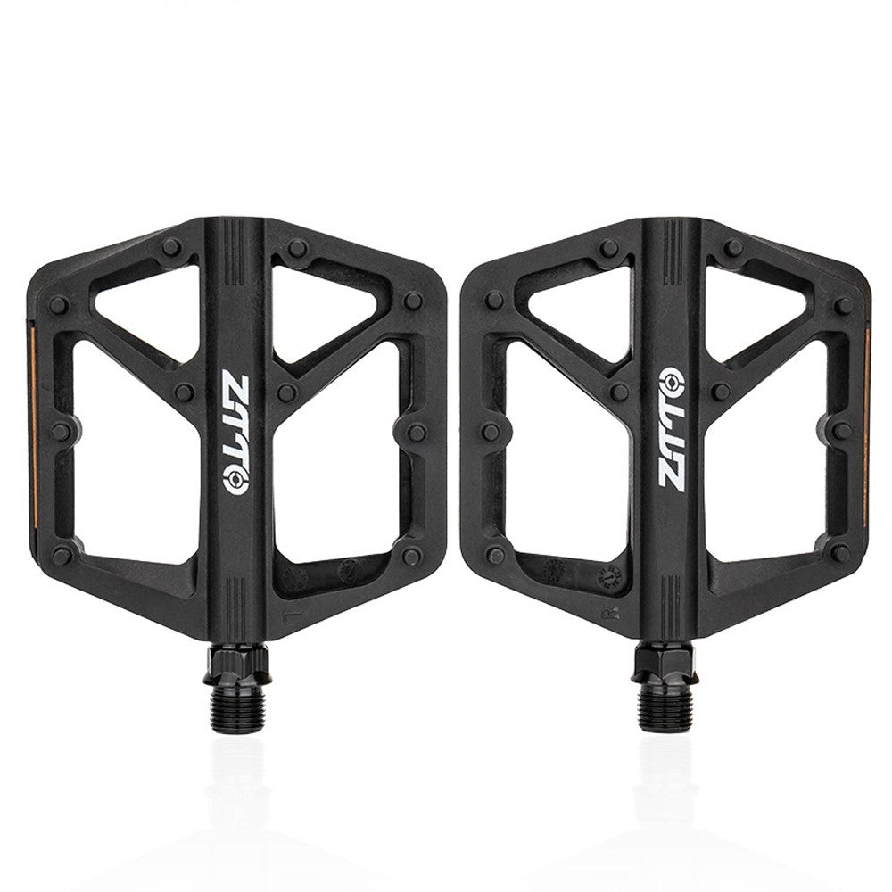 ZTTO C579A 1 Pair Mountain Bike Pedals Nylon Fiber Wide Platform Anti Slip Double DU Bearing Cycling Pedals