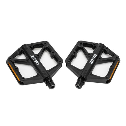 ZTTO C579A 1 Pair Mountain Bike Pedals Nylon Fiber Wide Platform Anti Slip Double DU Bearing Cycling Pedals