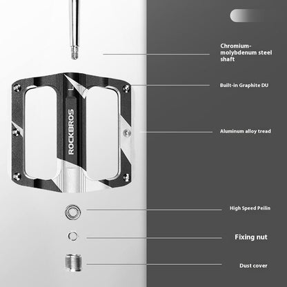 ROCKBROS K306 1 Pair Mountain Bike Pedals Sealed Bearing Anti Slip Cycling Pedals for Road Bicycle