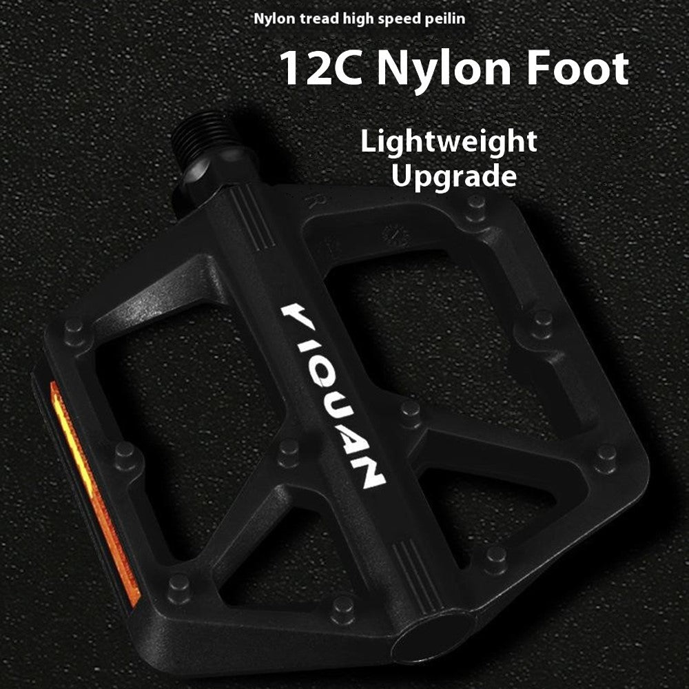 YIQUAN 10EE0052 1 Pair Mountain Bike Nylon Pedals Road MTB Bike MTB Anti Slip Bearing Cycling Foot Pedal