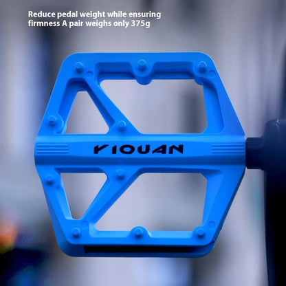YIQUAN 10EE0052 1 Pair Mountain Bike Nylon Pedals Road MTB Bike MTB Anti Slip Bearing Cycling Foot Pedal