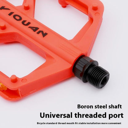 YIQUAN 10EE0052 1 Pair Mountain Bike Nylon Pedals Road MTB Bike MTB Anti Slip Bearing Cycling Foot Pedal