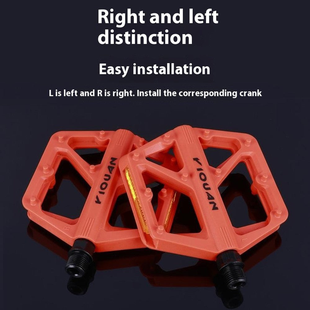YIQUAN 10EE0052 1 Pair Mountain Bike Nylon Pedals Road MTB Bike MTB Anti Slip Bearing Cycling Foot Pedal