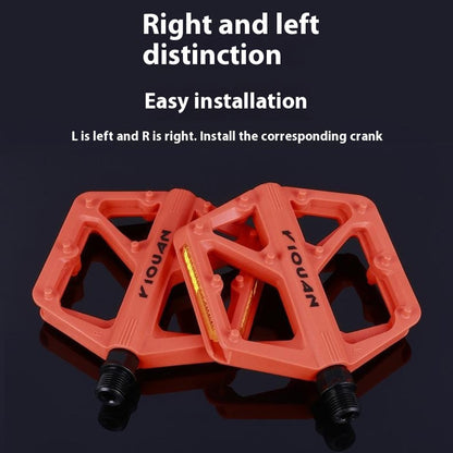 YIQUAN 10EE0052 1 Pair Mountain Bike Nylon Pedals Road MTB Bike MTB Anti Slip Bearing Cycling Foot Pedal