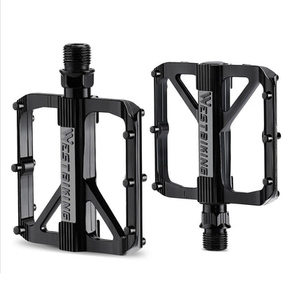 WEST BIKING YP0802126 1 Pair Bike Pedals Triple Bearing Aluminum Alloy MTB Bicycle Foot Pedals