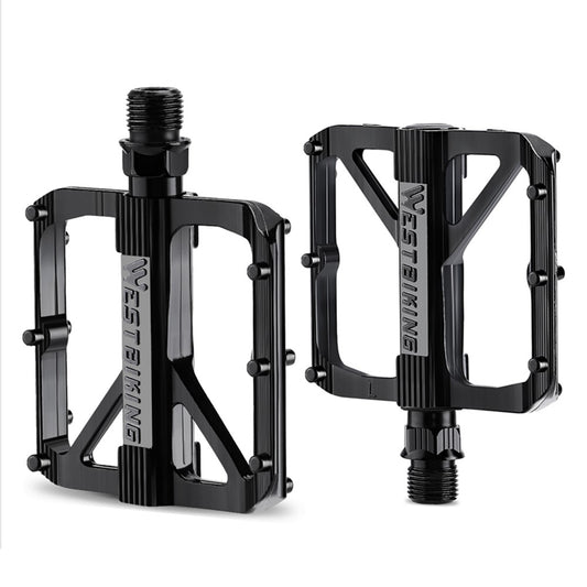 WEST BIKING YP0802126 1 Pair Bike Pedals Triple Bearing Aluminum Alloy MTB Bicycle Foot Pedals