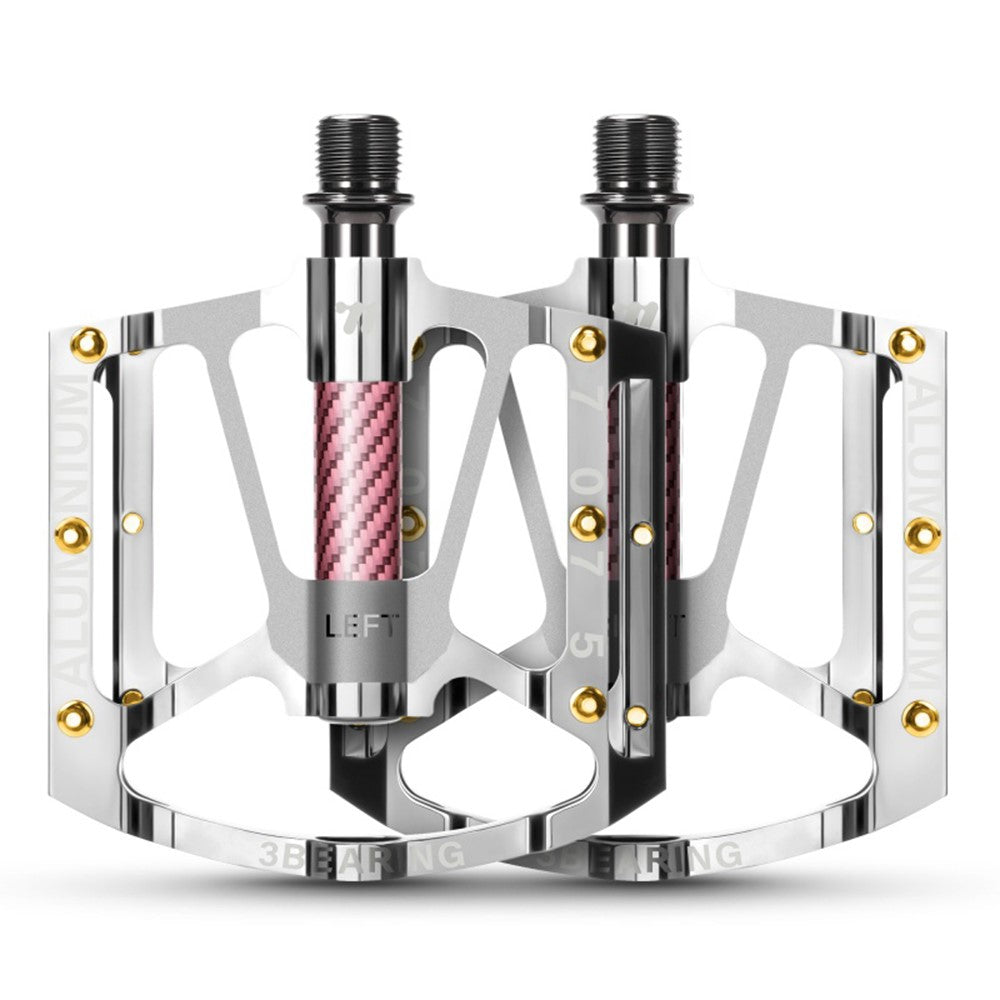 WEST BIKING 1 Pair Mountain Road Bike Aluminum Alloy Pedals Triple Bearing Electroplated Cycling Pedal
