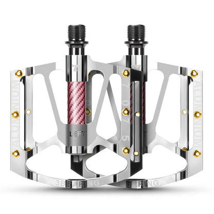 WEST BIKING 1 Pair Mountain Road Bike Aluminum Alloy Pedals Triple Bearing Electroplated Cycling Pedal