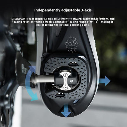WEST BIKING YP0802142 1 Pair Road Bike Self Locking Pedals Dual Sided Lightweight Cycling Locking Pedals