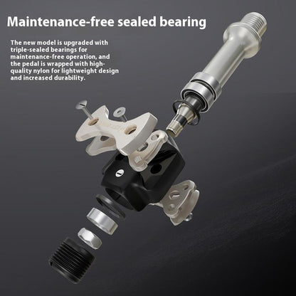 WEST BIKING YP0802142 1 Pair Road Bike Self Locking Pedals Dual Sided Lightweight Cycling Locking Pedals