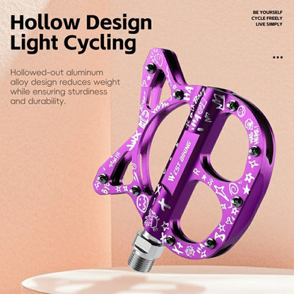 WEST BIKING YP0802137 Aluminum Alloy Bicycle Pedals Triple Sealed Bearings Anti Slip Bike Pedals