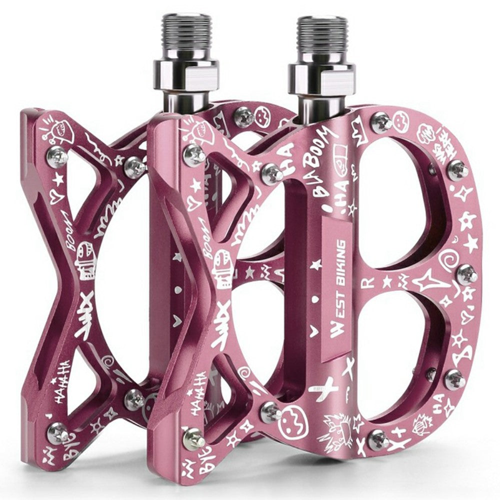 WEST BIKING YP0802137 Aluminum Alloy Bicycle Pedals Triple Sealed Bearings Anti Slip Bike Pedals