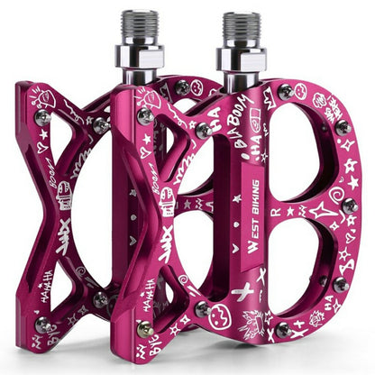 WEST BIKING YP0802137 Aluminum Alloy Bicycle Pedals Triple Sealed Bearings Anti Slip Bike Pedals