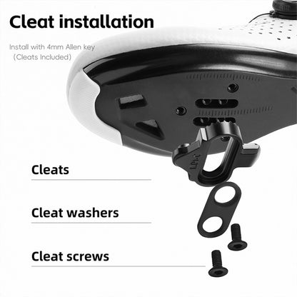 WEST BIKING YP0802148 1 Pair MTB Self Locking Pedals Aluminum Alloy Moutain Bike Pedals Compatible with SPD