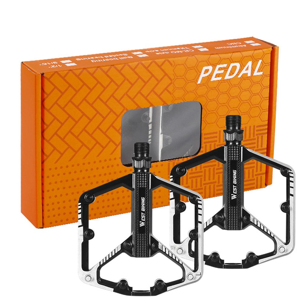 WEST BIKING Quality Practical Bike Pedals Aluminum Alloy Bicycle Pedals BMX MTB Bike Pedals