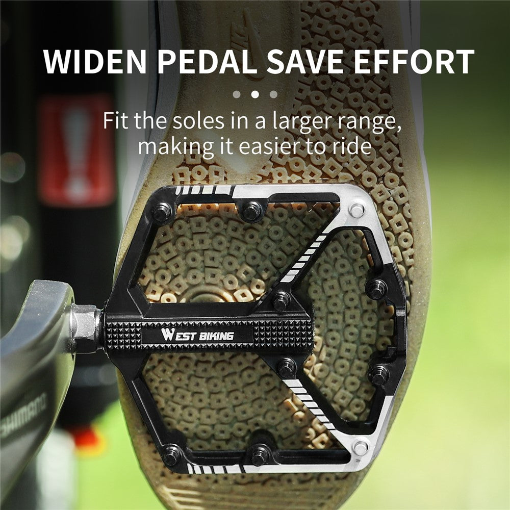 WEST BIKING Quality Practical Bike Pedals Aluminum Alloy Bicycle Pedals BMX MTB Bike Pedals