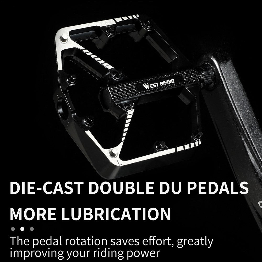 WEST BIKING Quality Practical Bike Pedals Aluminum Alloy Bicycle Pedals BMX MTB Bike Pedals
