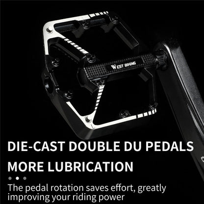 WEST BIKING Quality Practical Bike Pedals Aluminum Alloy Bicycle Pedals BMX MTB Bike Pedals