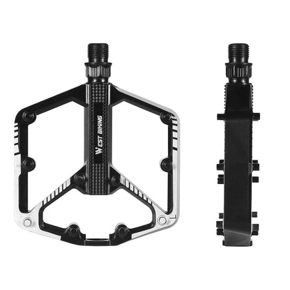 WEST BIKING Quality Practical Bike Pedals Aluminum Alloy Bicycle Pedals BMX MTB Bike Pedals