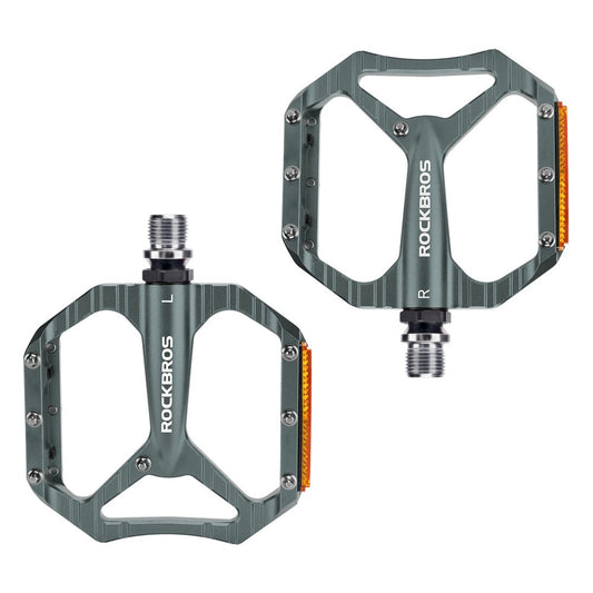 ROCKBROS 1 Pair Bicycle Pedals Aluminum Alloy Mountain Road Bike Pedals Anti-Slip Foot Pedals