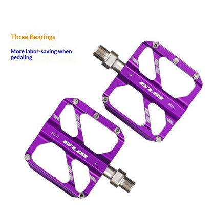 GUB GC071 GZ 1 Pair Aluminum Alloy Pedals Anti Slip Triple Bearing Pedals with Hex Wrench for Mountain  /  Road Bike