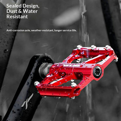 GUB GC071 GZ 1 Pair Aluminum Alloy Pedals Anti Slip Triple Bearing Pedals with Hex Wrench for Mountain  /  Road Bike