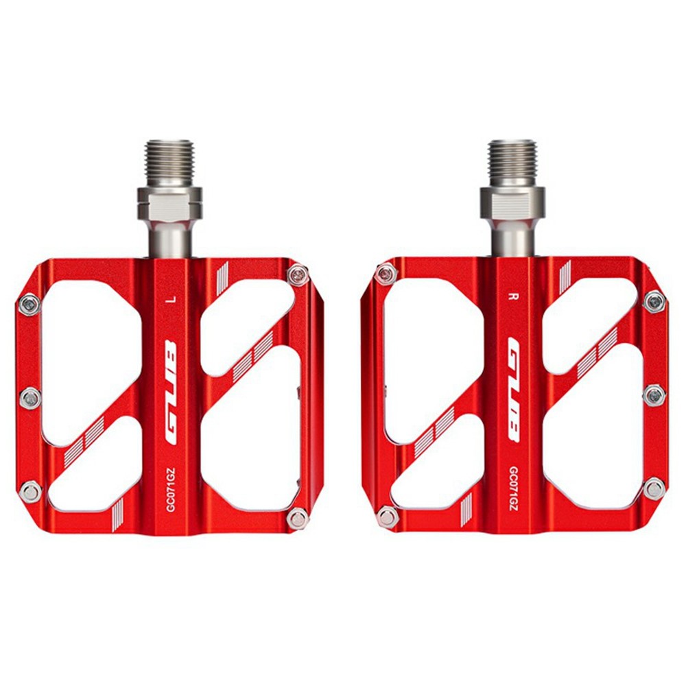 GUB GC071 GZ 1 Pair Aluminum Alloy Pedals Anti Slip Triple Bearing Pedals with Hex Wrench for Mountain  /  Road Bike